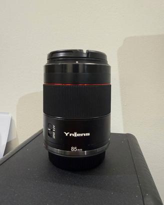 Obiettivo Ynlens 85mm 1.8 RF Canon
