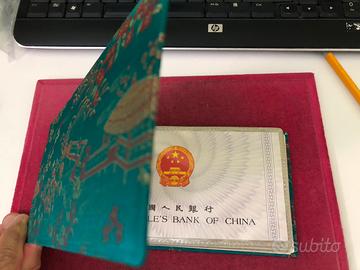 Banconote rare Cina 1953-1972 in folder FDS
