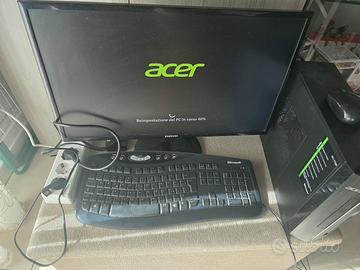 PC ACER XC-1780 i7- 16GB  RAM 1TB SSD+MONITOR