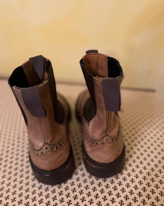 Trickers uomo pelle