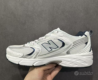 New Balance 530 White Silver Navy