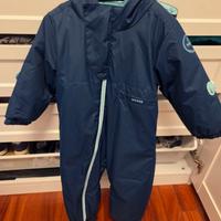 Tuta da sci baby 500 warm azzurra