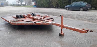 Carrellone per trasporto mietitrebbie cingolate