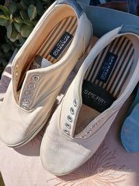 Scarpe originali in tessuto e gomma Sperry nr. 45