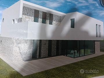 Progetto casa villa singola con terreno edificabil