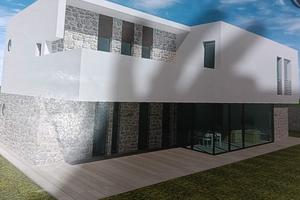 Progetto casa villa singola con terreno edificabil