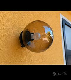 Lampade da esterno a sfera con vetro