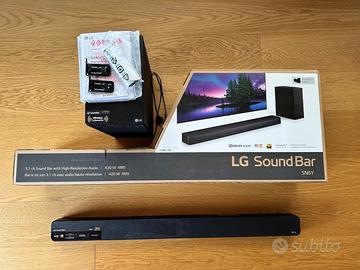 SOUNDBAR + SUBWOOFER wireless con staffe muro