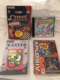 Set di 4 giochi pc cd rom 96/98