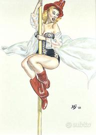 Serie di pin-up realizzate a mano - Pezzi unici