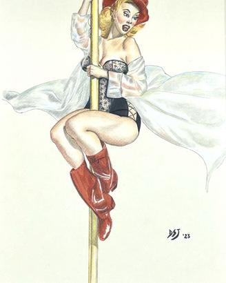 Serie di pin-up realizzate a mano - Pezzi unici