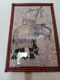 Batik indiano su tessuto