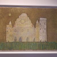 Del Sal tecnica mista collage carta intelata