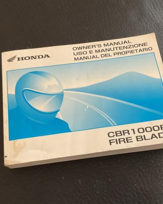 Manuale uso e manutenzione honda cbr1000