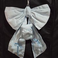 Fiocco nascita  con orsetto e stelline