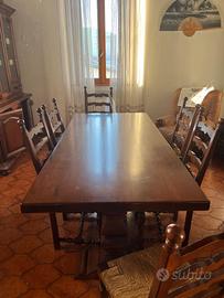 Arredamento completo vintage in legno vero