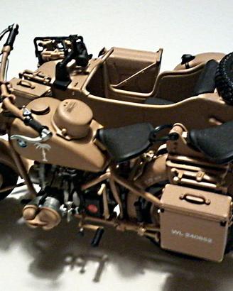 BMW R75 Afrika Korps, modello Schuco, scala 1/10