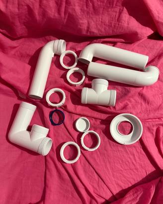 Set di Tubi e Raccordi in pvc da Bagno / Cucina