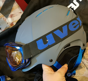 Casco + occhiali da sci Uvex