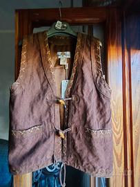 Completo vintage boho chic country marrone 