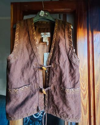 Completo vintage boho chic country marrone 