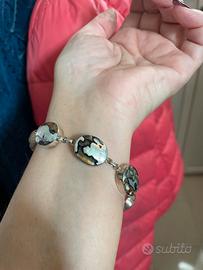 Bracciale  argento 925 e madreperla