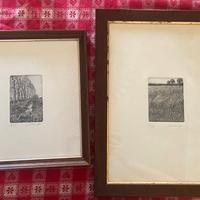 Due acqueforti Oliviero Masi