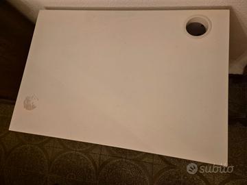 Scrivania bianca moderna salvaspazio