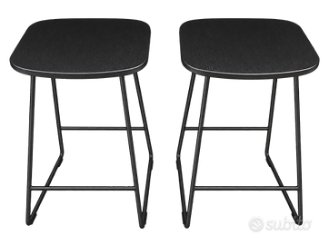 Sgabello moderno nero - 2 DISPONIBILI