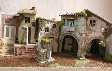 Presepe artigianale(nuovo)65x35x25
