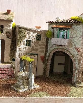 Presepe artigianale(nuovo)65x35x25