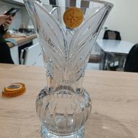 Vaso in cristallo RHEIN KRISTALL con decorazione