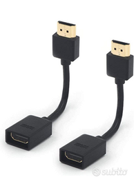 Prolunga Cavo HDMI Corta Alta Velocità 2 pezzi