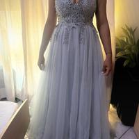 Abito da cerimonia argento diciottesimo