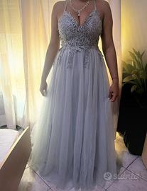 Abito da cerimonia argento diciottesimo