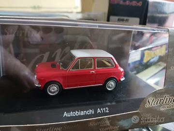 Autobianchi A112 scala 1/43 rossa