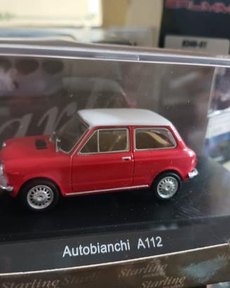 Autobianchi A112 scala 1/43 rossa