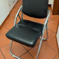 Sedia pieghevole in ecopelle