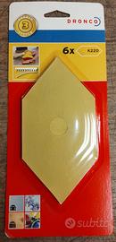 SET CARTE ABRASIVE PER TAMPONE ESAGONALE GR. 220