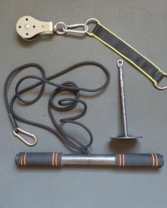 Set avambraccio  puleggia e bilanciere corda