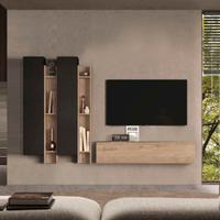 Parete attrezzata 270x30x170 h cm, Cadiz e Lava