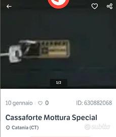 Cassaforte mottura special 