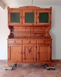 SET di 3 mobili da soggiorno in legno di PINO