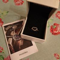 Anello cuore pandora argento
