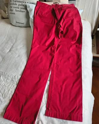 pantaloni uomo cotone rossi Dockers