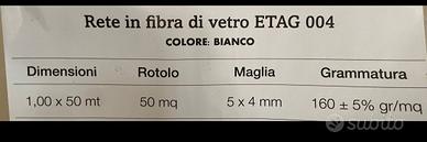Rete in fibra di vetro