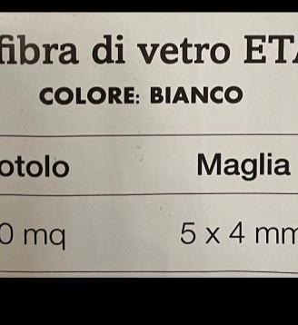 Rete in fibra di vetro