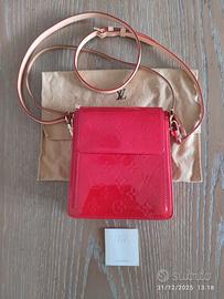 Pochette rossa in pelle Louis Vuitton