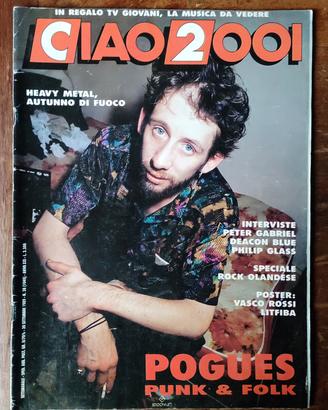 Rivista CIAO 2001 N. 38 - 1989 Musicale Rock Punk