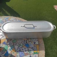 Peschiera professionale in alluminio 80 cm con gri